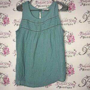 Mandee tank top crochet blue boho sea ocean beach flowy comfy bohemian beachy